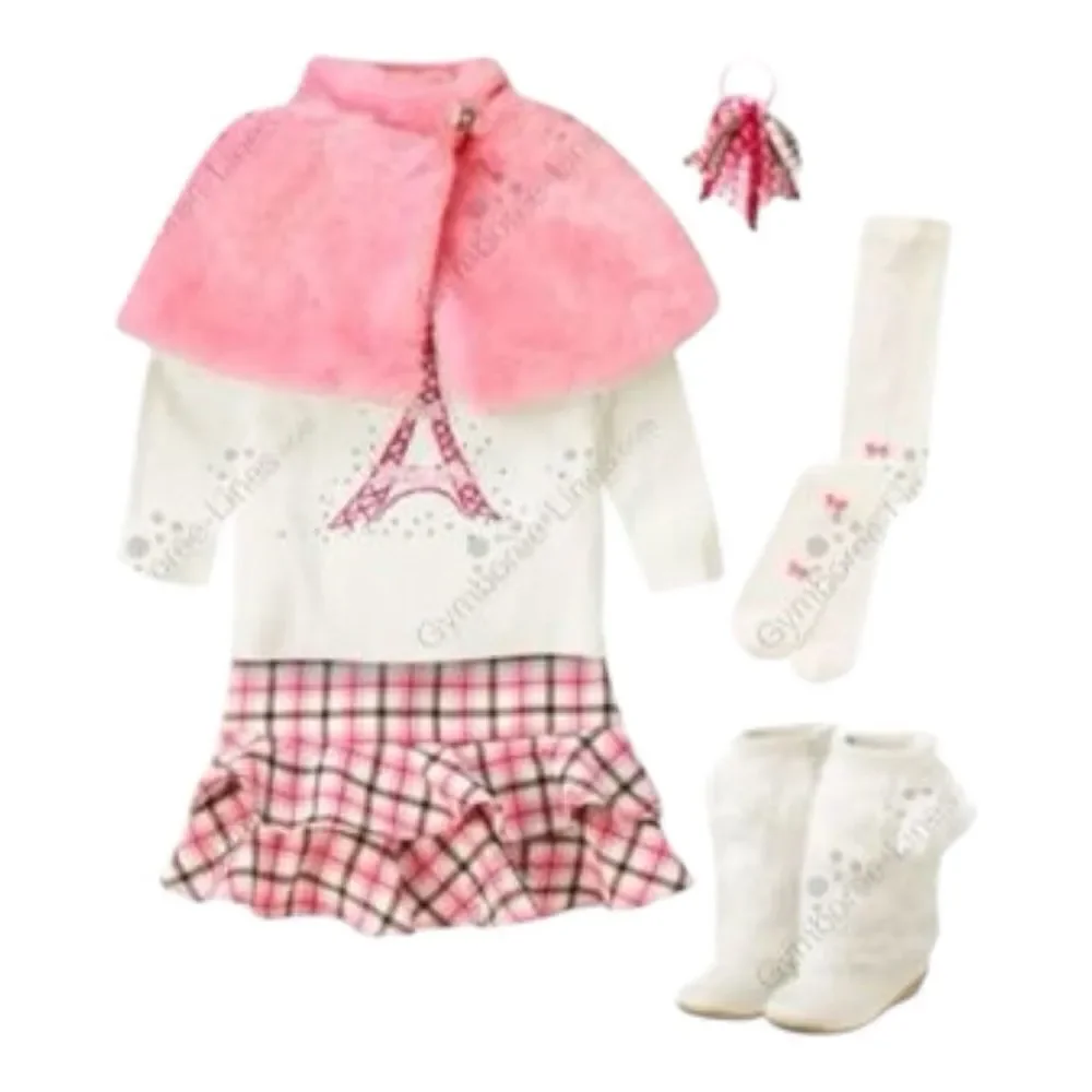 GYMBOREE Skirt Girls Plaid Holiday Pink Size 7 NWT